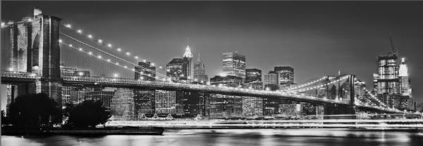 Fototapete 368 x 127 cm – 4-320 Brooklyn Bridge – versandkostenfrei in D*